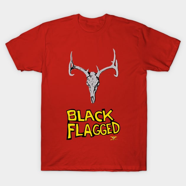 DEER HUNTER Black Flagged T-Shirt by disposable762